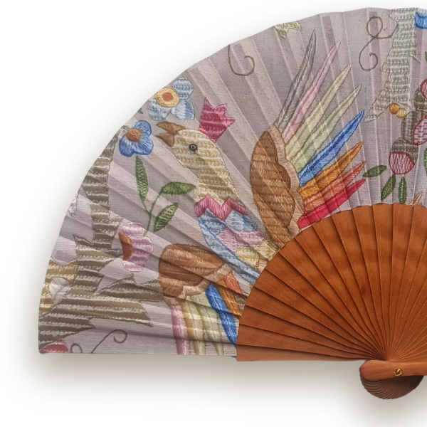 Terra Lusa - Embroidered Fan from Castelo Branco - Phoenix