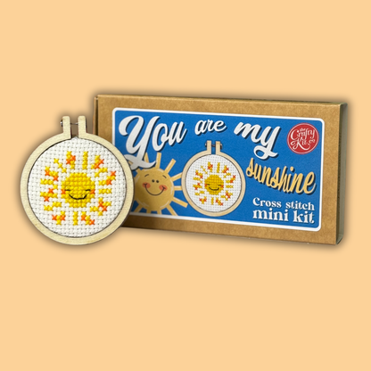 Mini Matchbox Kits - You Are My Sunshine Mini Matchbox Cross Stitch Kit