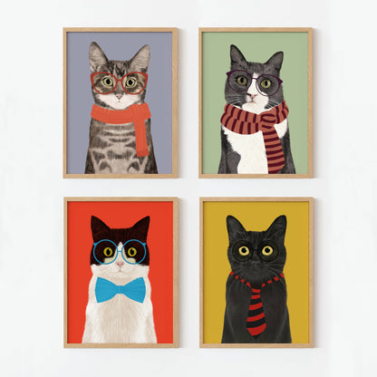 El buen limón -  "Black cat" art Print