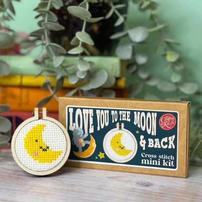 Mini Matchbox Kits - Love You to The Moon & Back Mini Matchbox Cross Stitch Kit