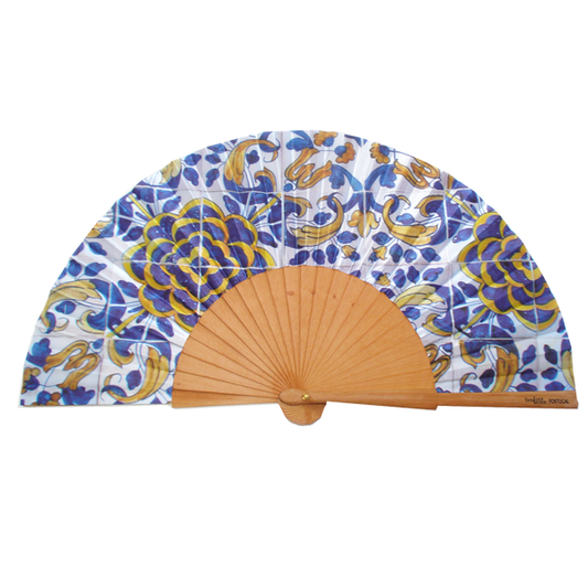 Terra Lusa - Fan Tile Century XVII Camellia