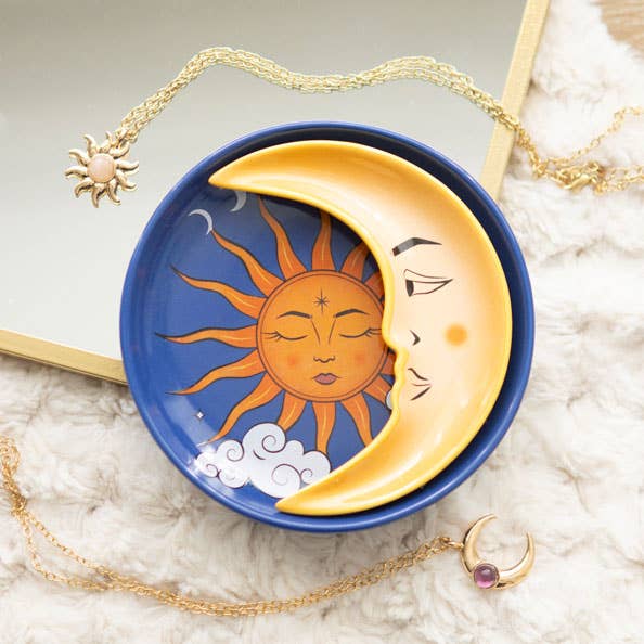 Something Different - Sun and Moon Celestial Stacking Trinket Dish