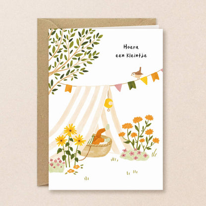 Studio Kuukeluus - Baby card garden - Hello little one