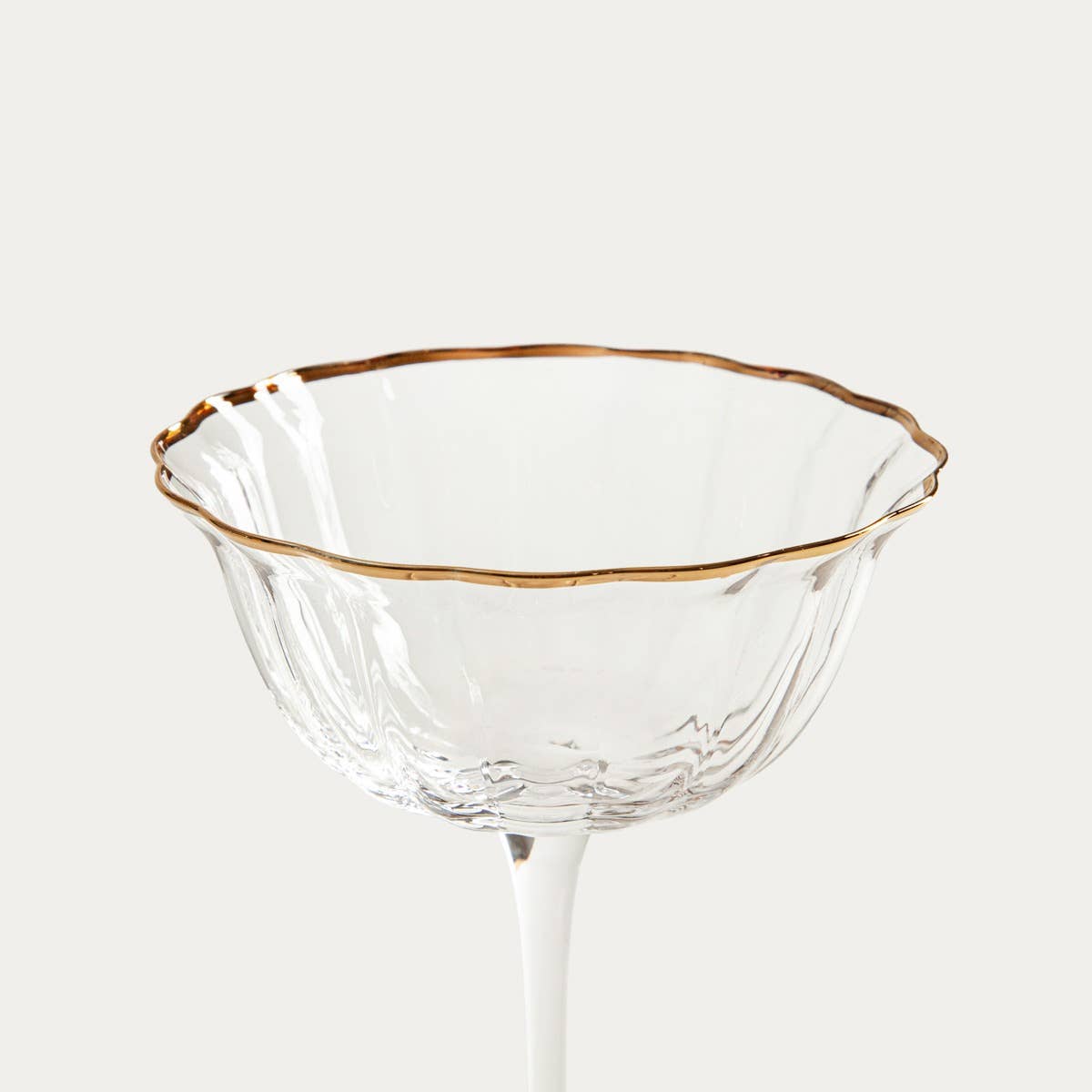 Glass | SCURO | cocktail glass, with a gold rim | 0.2 l