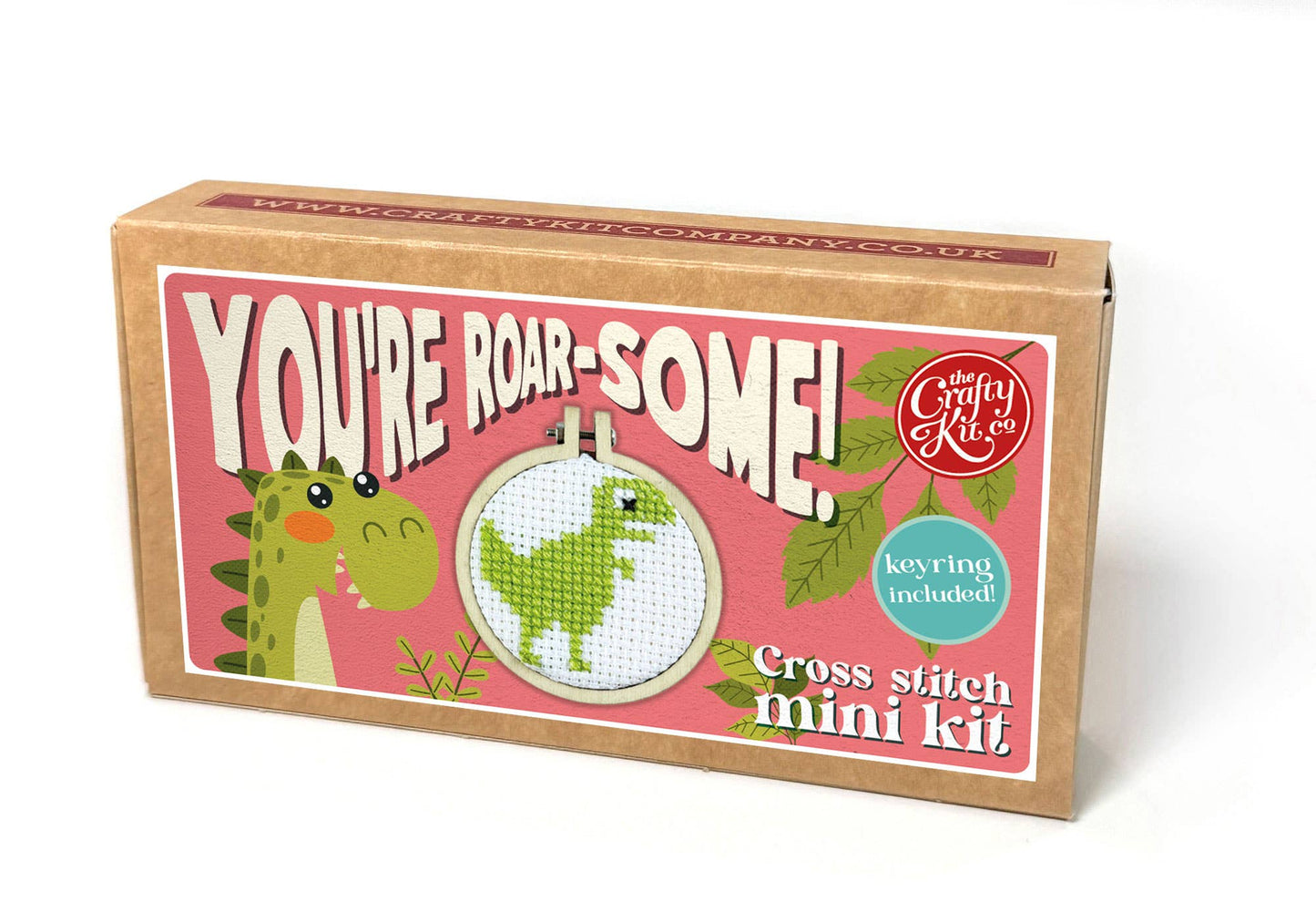 Mini Matchbox Kits - You're Roar-some! Mini Matchbox Cross Stitch Kit