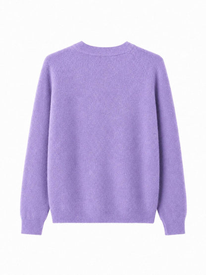 URBAN REVERSE ITALY - Loose Long-Sleeve Top with Crew Neck | Casual Style