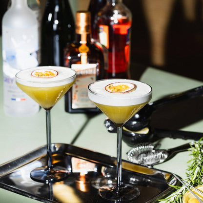 Brût Home and Glassware - Cocktail Glass Claude | set of 2 | grey | Martini glasses