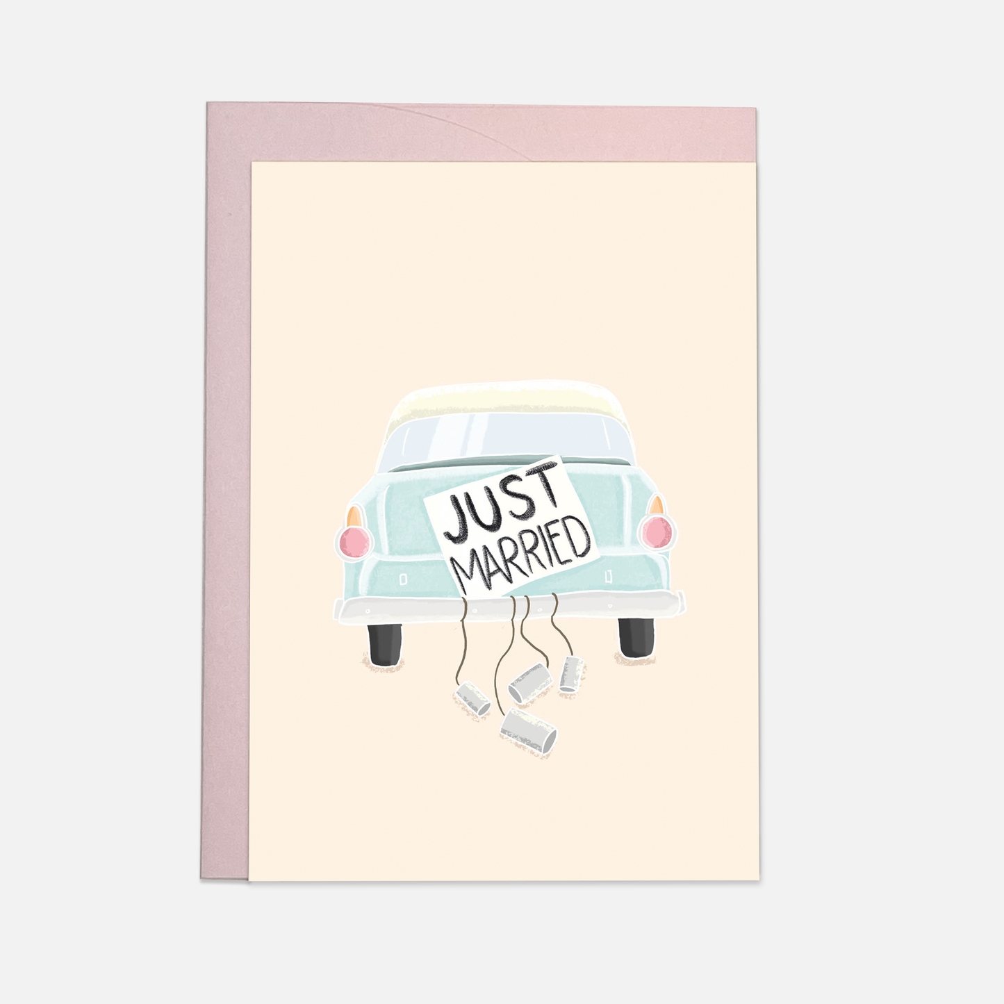 Kaart Blanche - Just Married - wedding greeting card