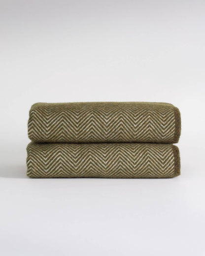 MoST - Wool Throw Blanket Denver olive