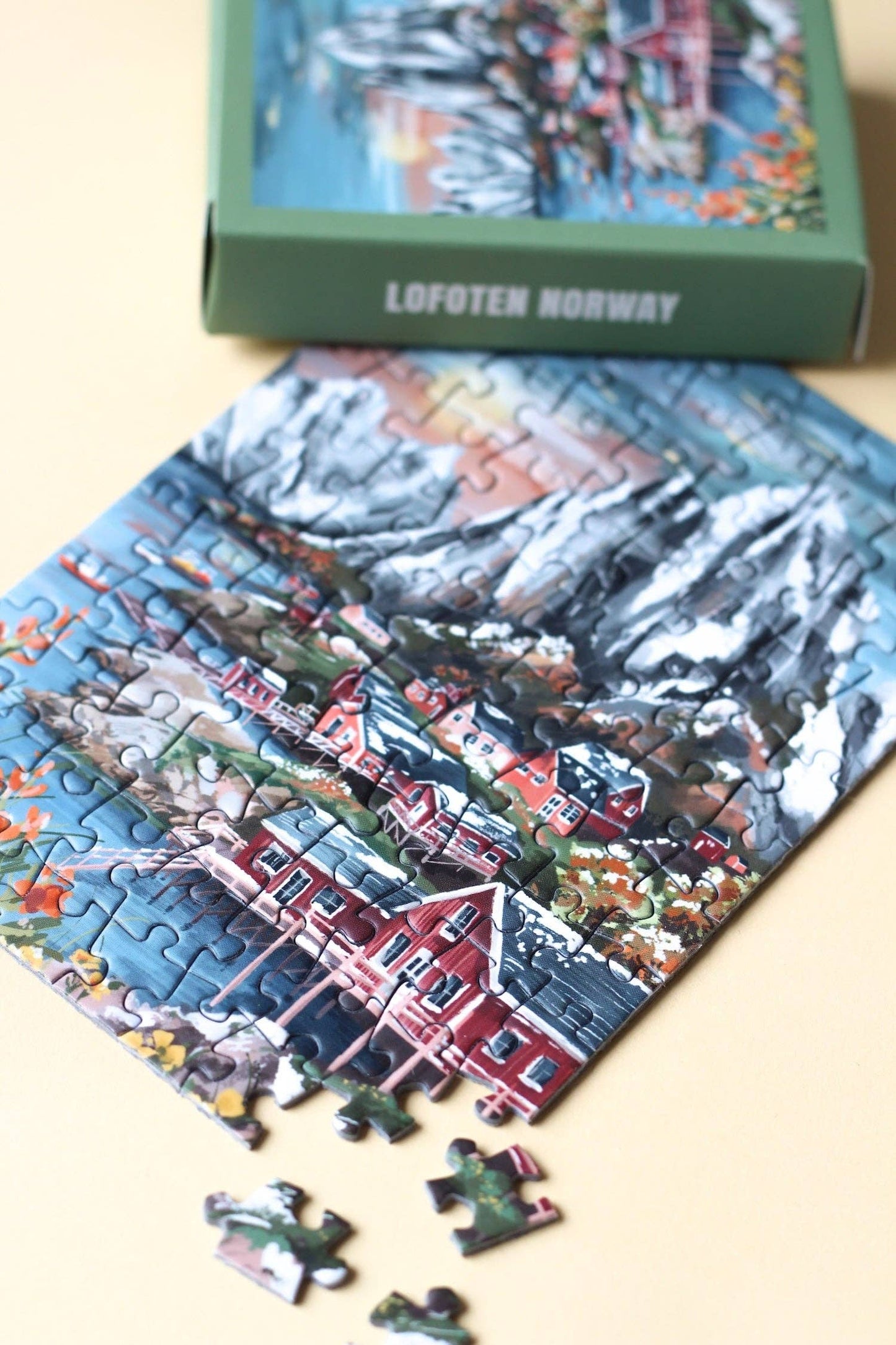 Piecely Puzzles - Mini-Puzzle Lofoten Norway, 99 pieces
