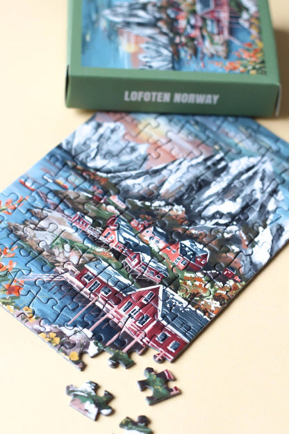 Piecely Puzzles - Mini-Puzzle Lofoten Norway, 99 pieces