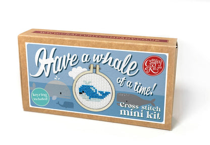 Mini Matchbox Kits - Have a Whale of a Time! Mini Matchbox Cross Stitch Kit