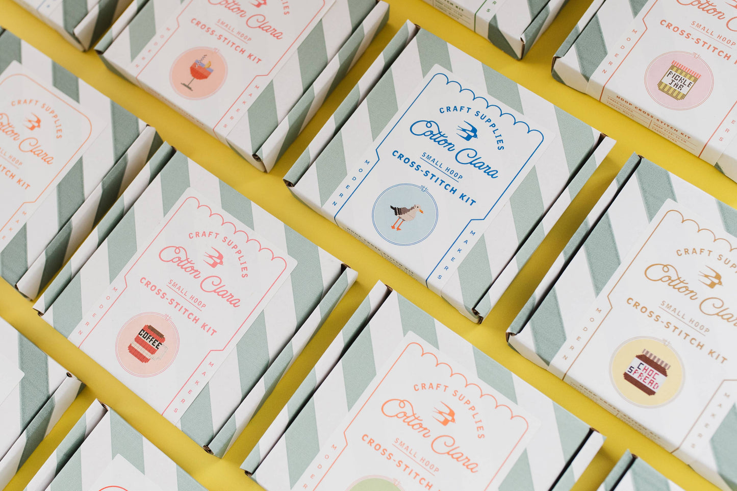 Cotton Clara Craft Kits & Supplies - Cardinal Cross Stitch Kit for Beginners