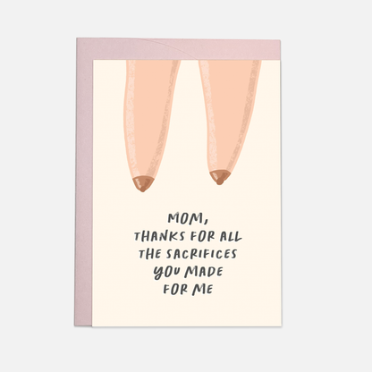 Kaart Blanche - Sacrifices greeting card (also in FR)