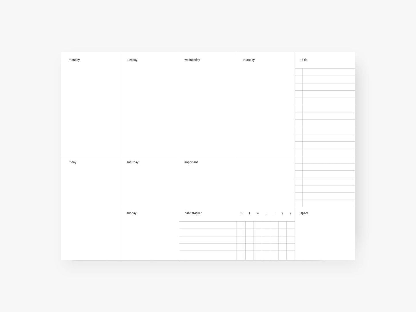 typealive - Weekly planner/Plain