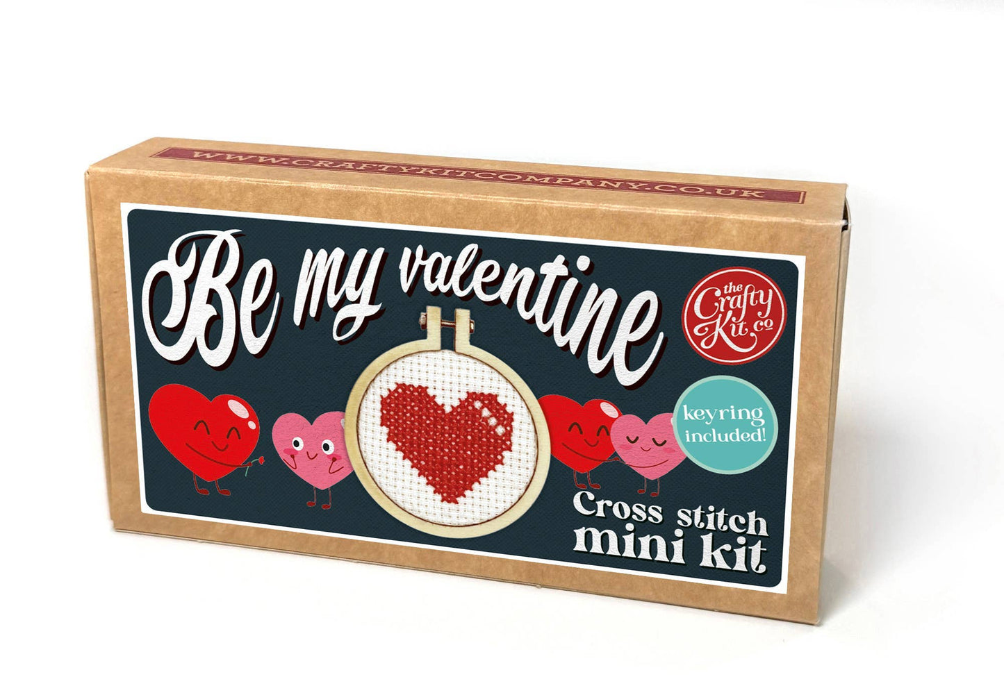Mini Matchbox Kits - Be My Valentine Mini Matchbox Cross Stitch Kit