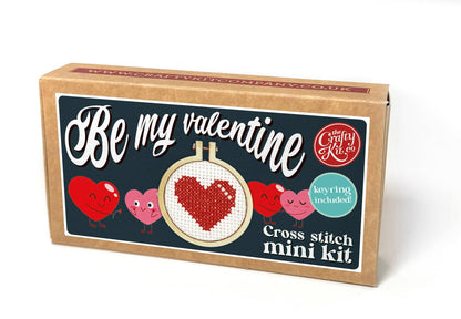 Mini Matchbox Kits - Be My Valentine Mini Matchbox Cross Stitch Kit