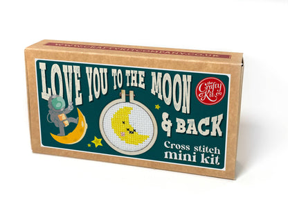 Mini Matchbox Kits - Love You to The Moon & Back Mini Matchbox Cross Stitch Kit