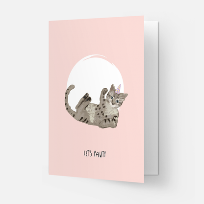 Kaart Blanche - Pawty greeting card