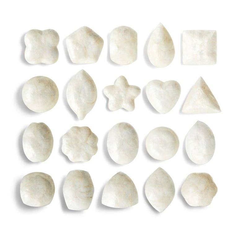 Schaaltje Schelp Capiz XS Wit