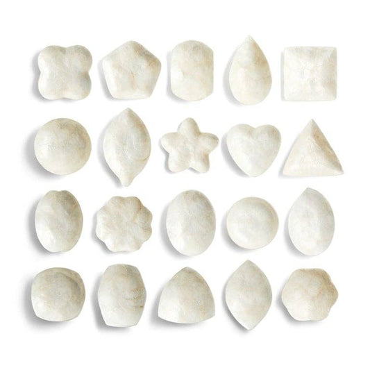 Schaaltje Schelp Capiz XS Wit