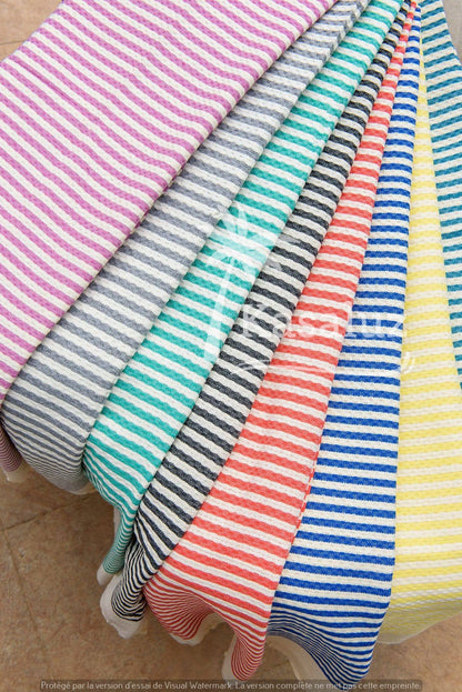 KASALUZ - Fouta Atlántico Mauve 100% cotton honeycomb