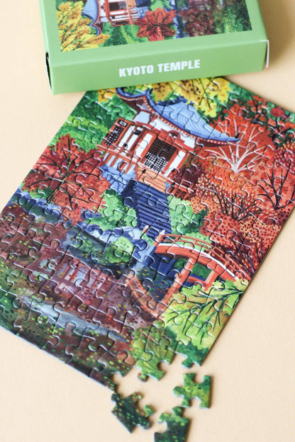 Piecely Puzzles - Kyoto Temple mini puzzle, 99 pieces