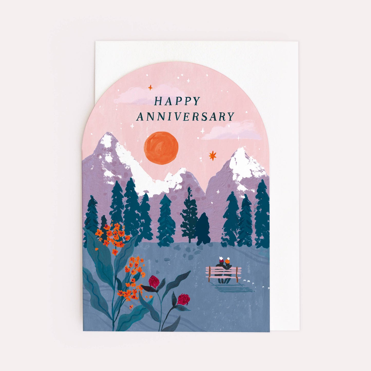 Sister Paper Co. - Anniversary Sunset Card | Anniversary Cards | Love Cards