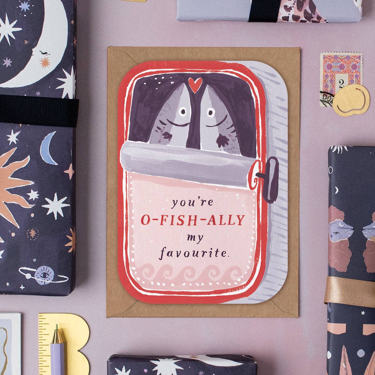 Sister Paper Co. - Sardines You're My Favourite Card | Valentines Cards