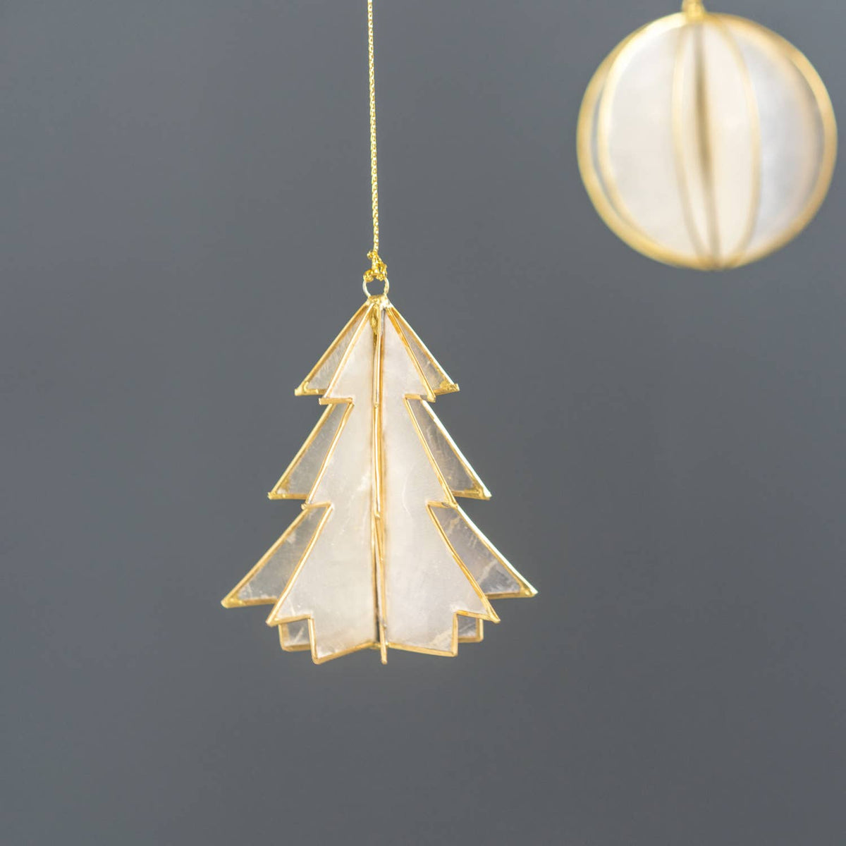 Kinta - Trim Cap Tree Paco Offwhite w/ gold 7 cm
