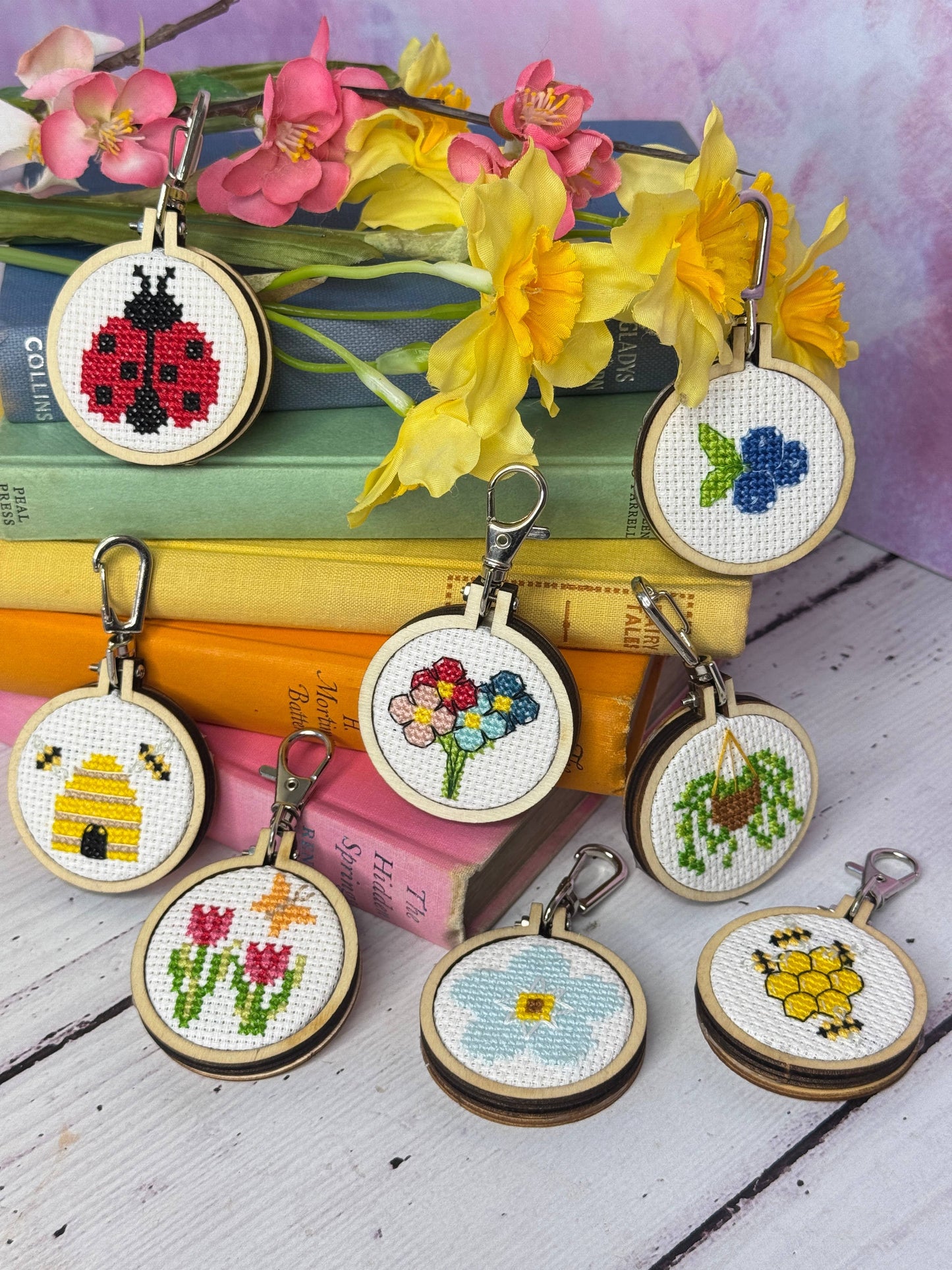 Mini Matchbox Kits - Forget-Me-Not! Mini Matchbox Cross Stitch Kit