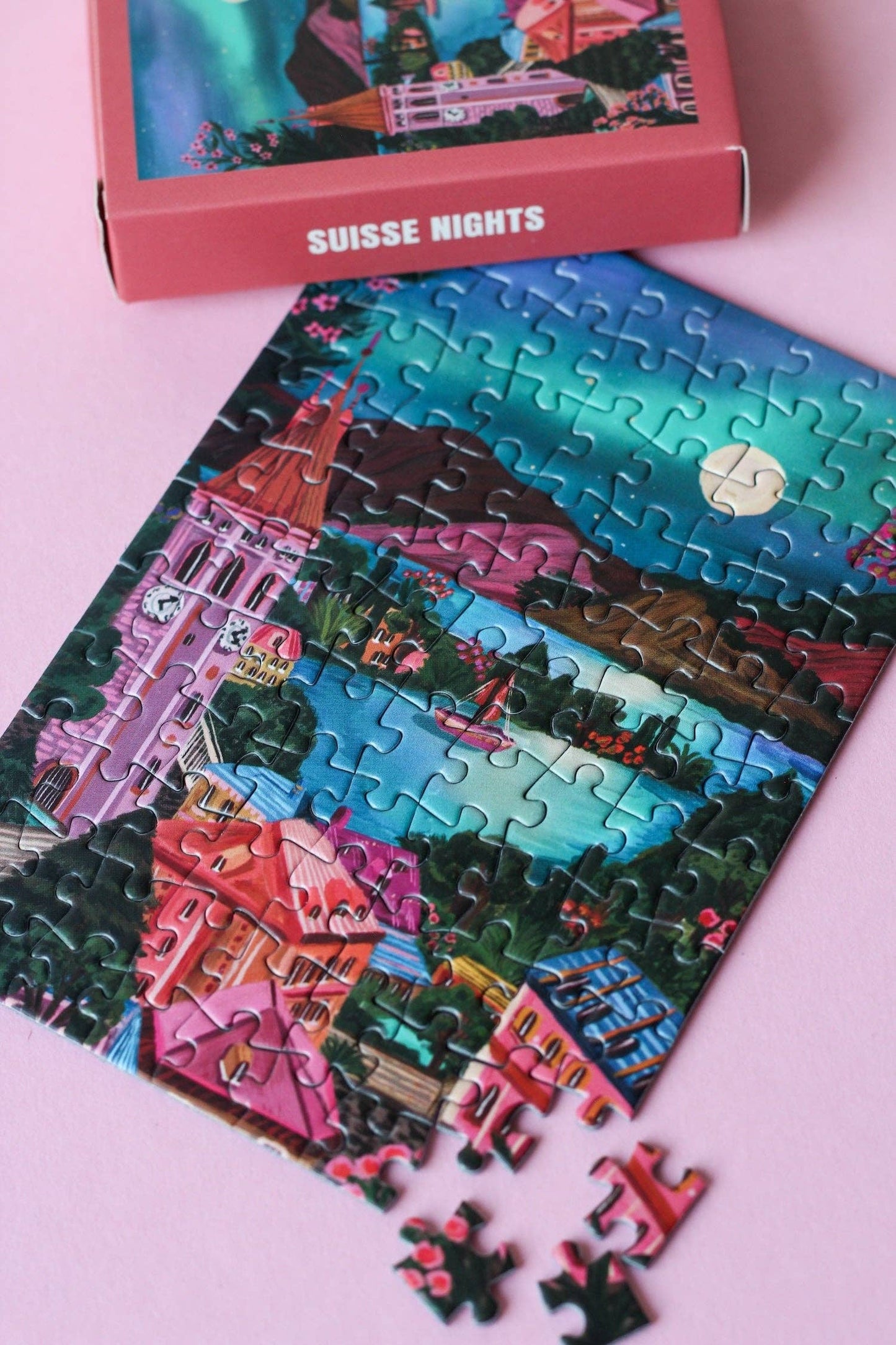 Piecely Puzzles - Suisse Nights mini puzzle, 99 pieces