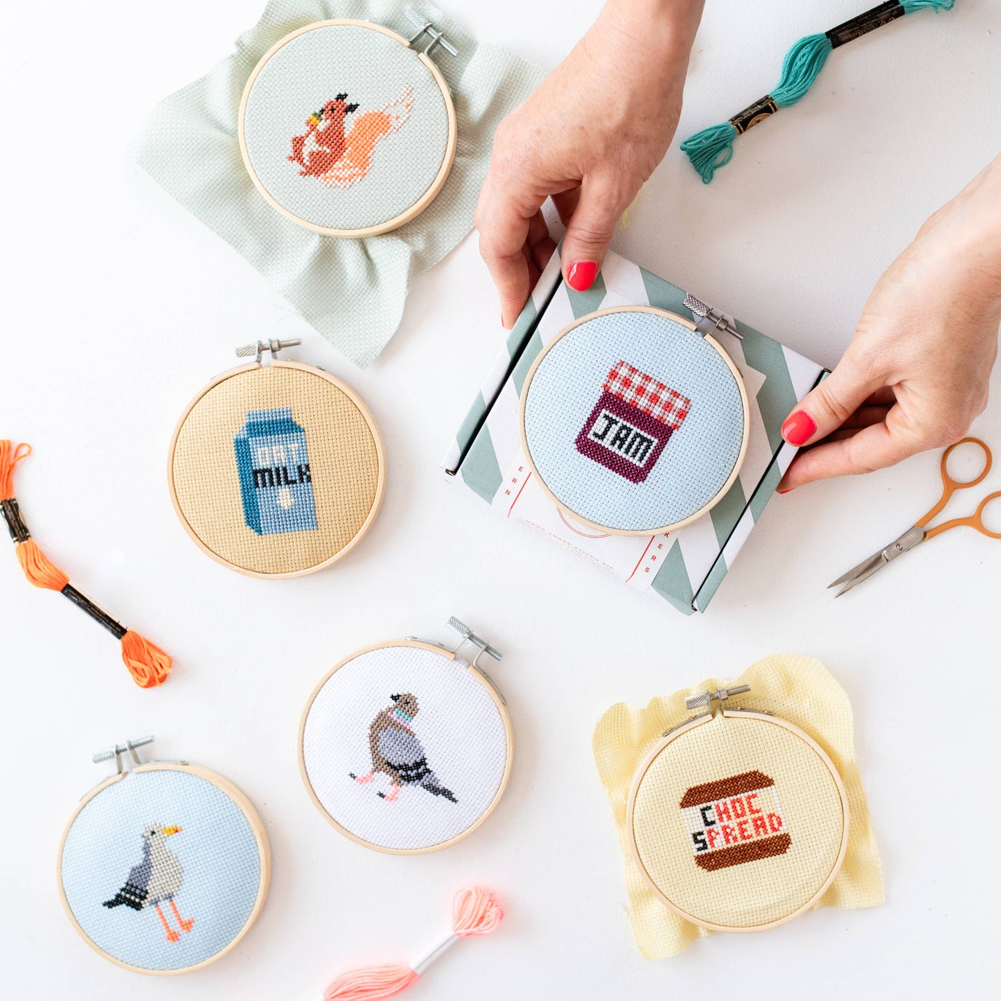 Cotton Clara Craft Kits & Supplies - Seagull Cross Stitch Kit