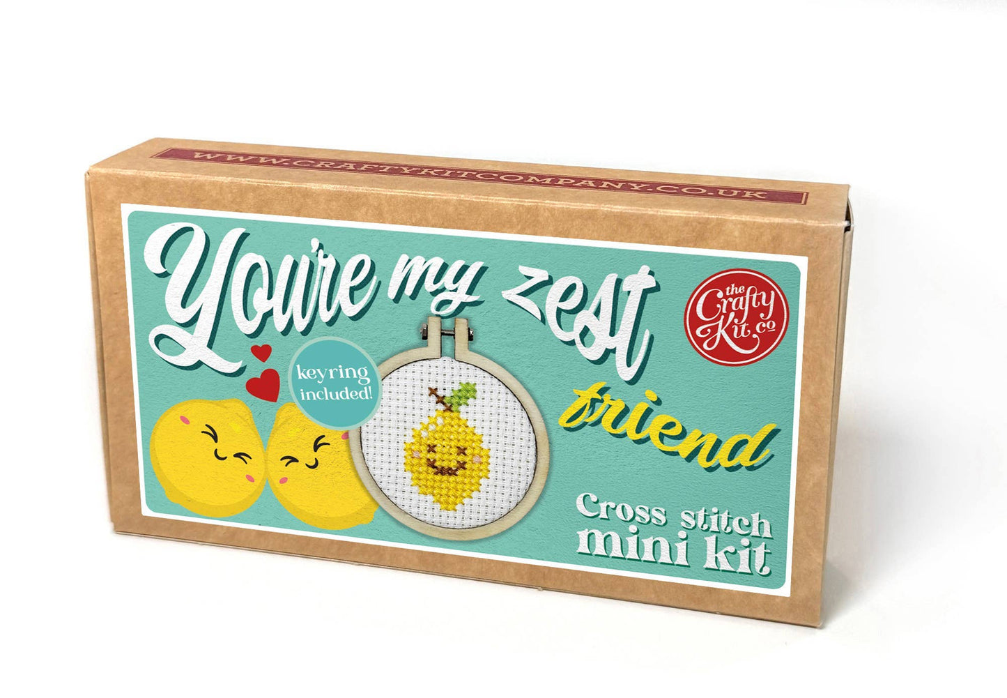 Mini Matchbox Kits - You're My Zest Friend Mini Matchbox Cross Stitch Kit