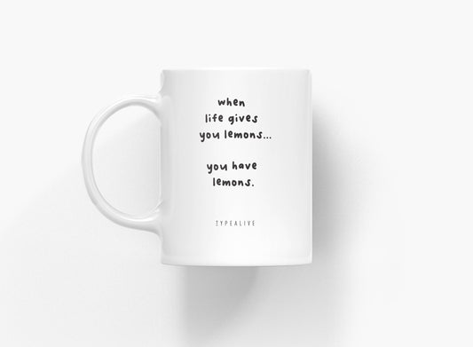 typealive - Ceramic mug/Lemons