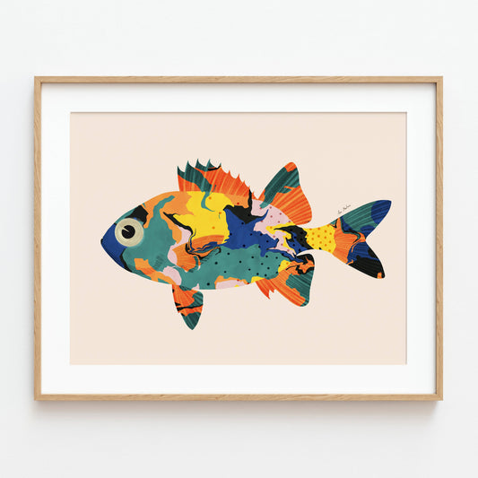 El buen limón -  "Colorful fish I" art print