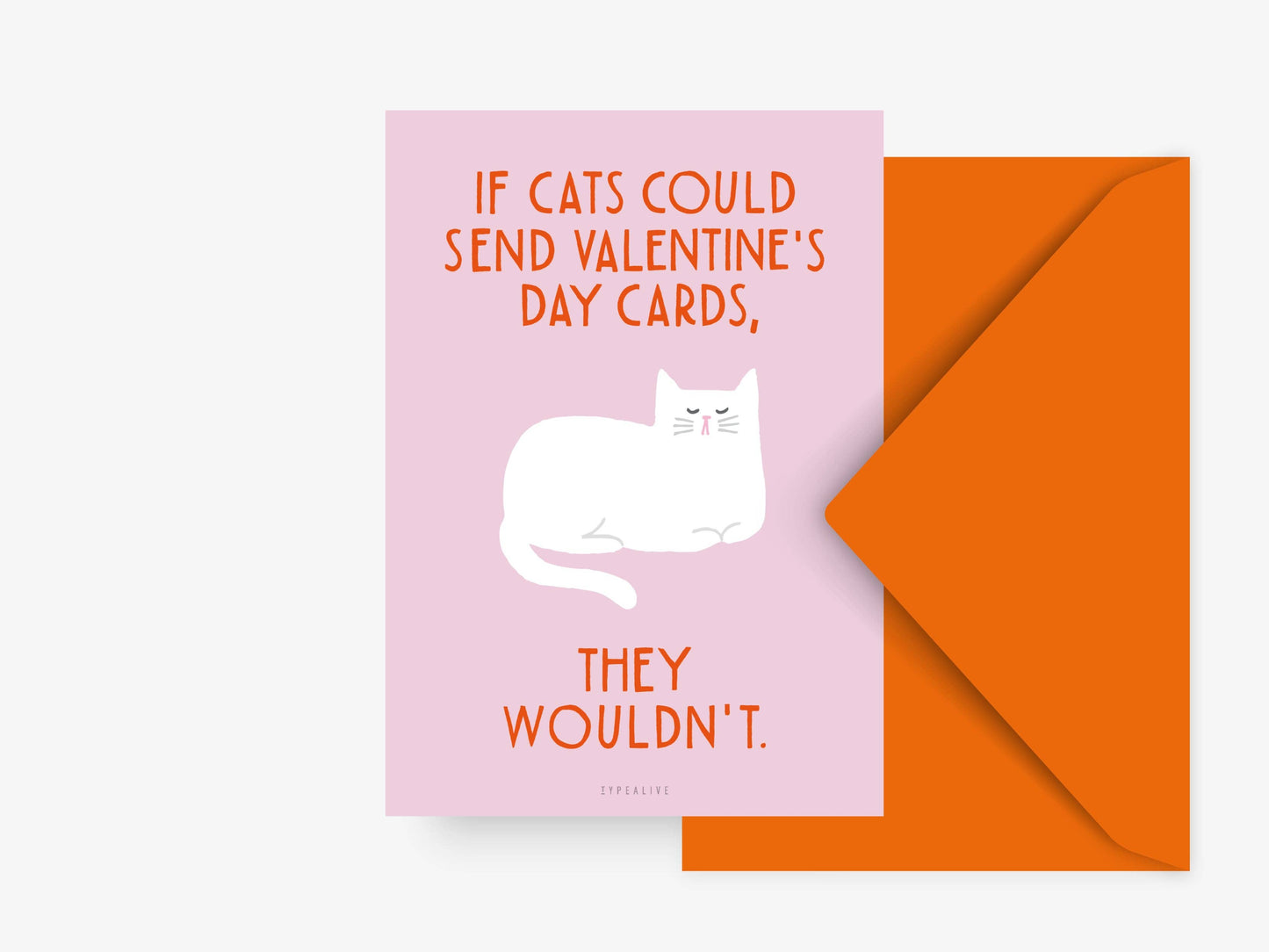 typealive - Postcard/Valentine Cat No. 2 w/ Envelope