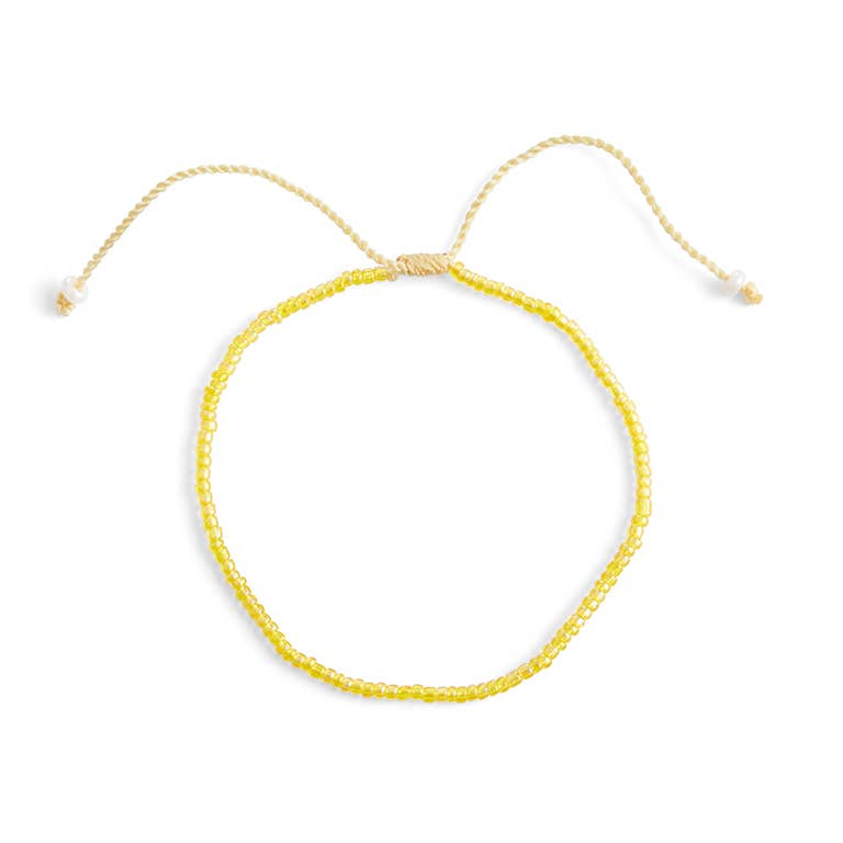 ByBazz - Armband Eveline geel