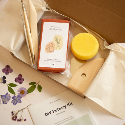 DIY Kits by Mora Approved -  Kintsugi, Pottery & Art - DIY Pottery Kit – Air Dry Clay Starter Set  