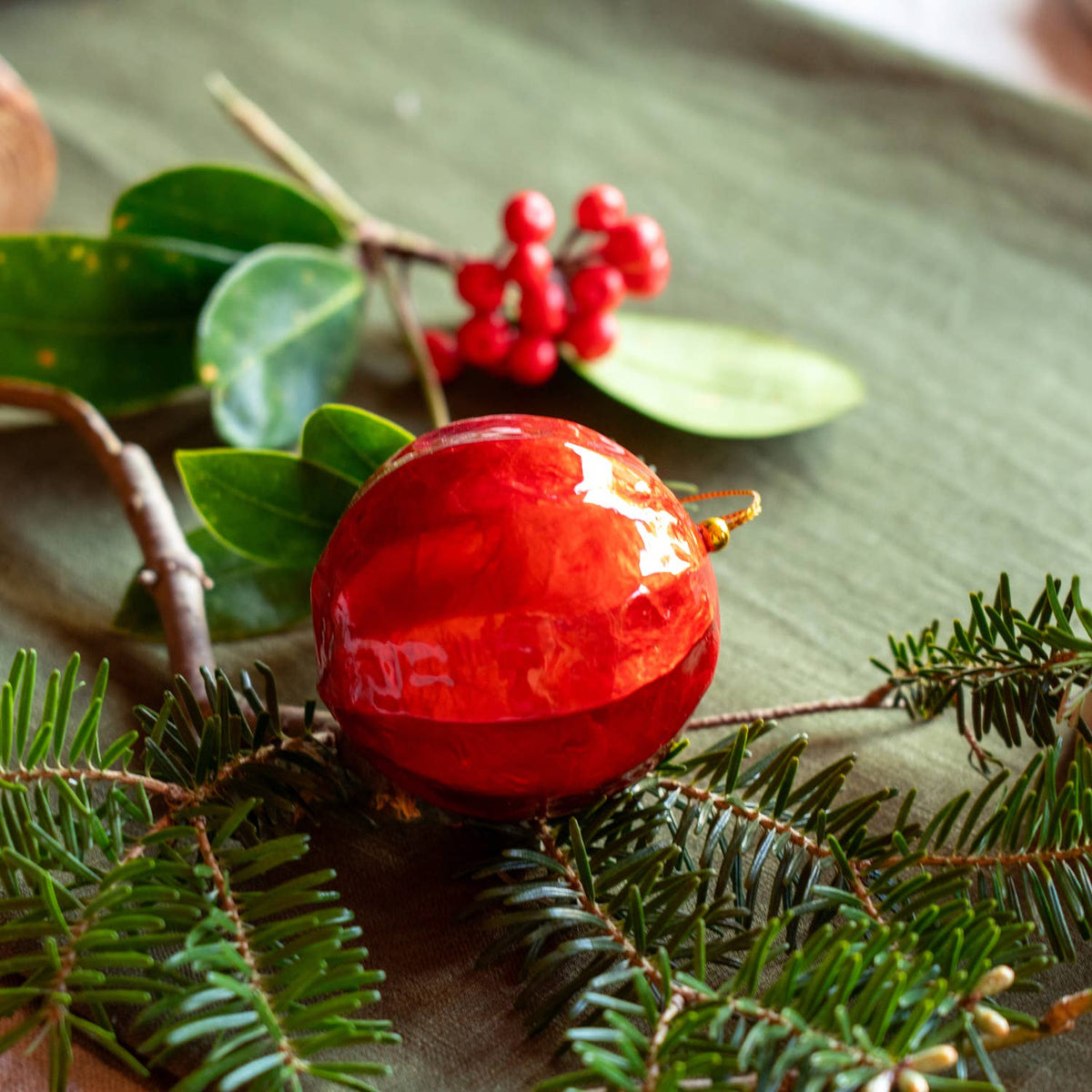 Kinta - X-Mas Ball Cap Swirl & Waffle 6 cm