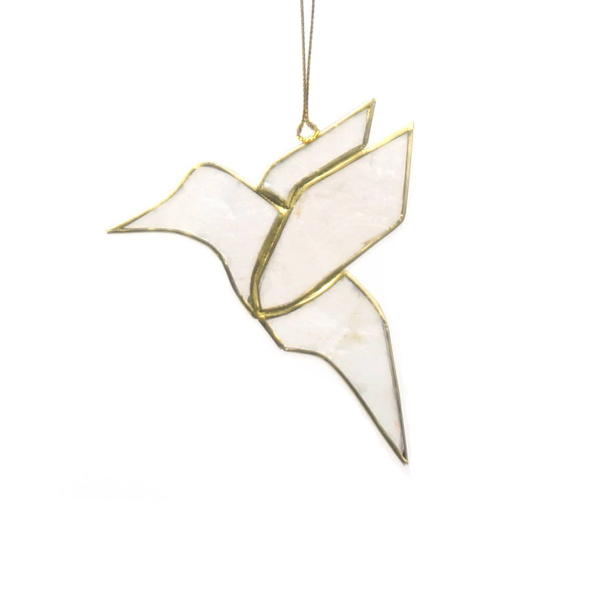 Kinta - Trim Cap Bird Origami Offwhite w/ gold 9 cm