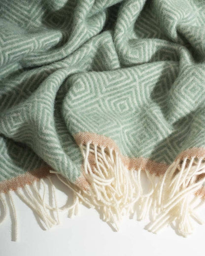 MoST - Wool Throw Blanket VENEZIA Mint