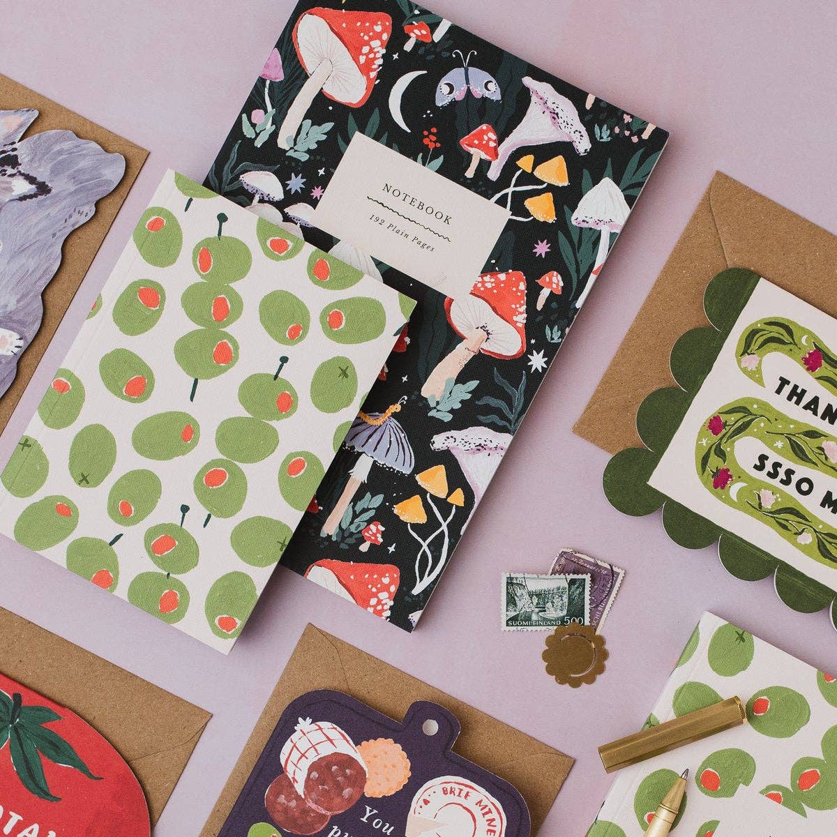 Sister Paper Co. - Mushrooms Notebook | Plain Page Journal | Notebooks