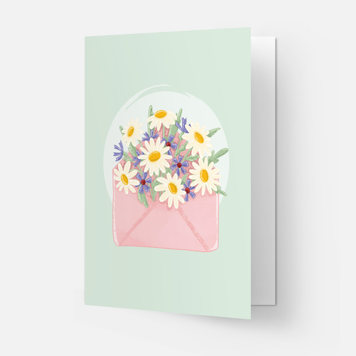Kaart Blanche - Flowers mail greeting card