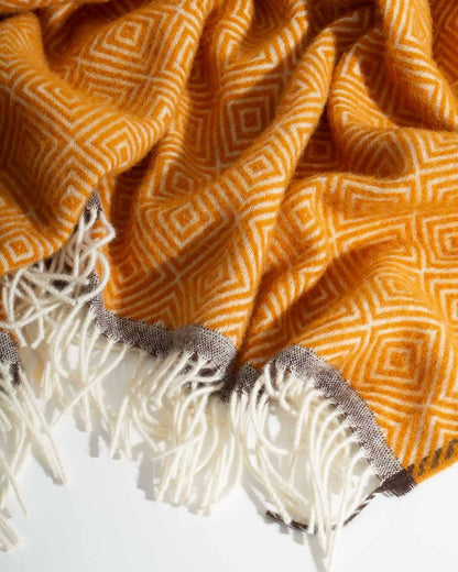 MoST - Wool Throw Blanket VENEZIA Yellow