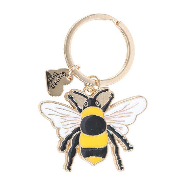 Something Different - Queen Bee Enamel Keyring