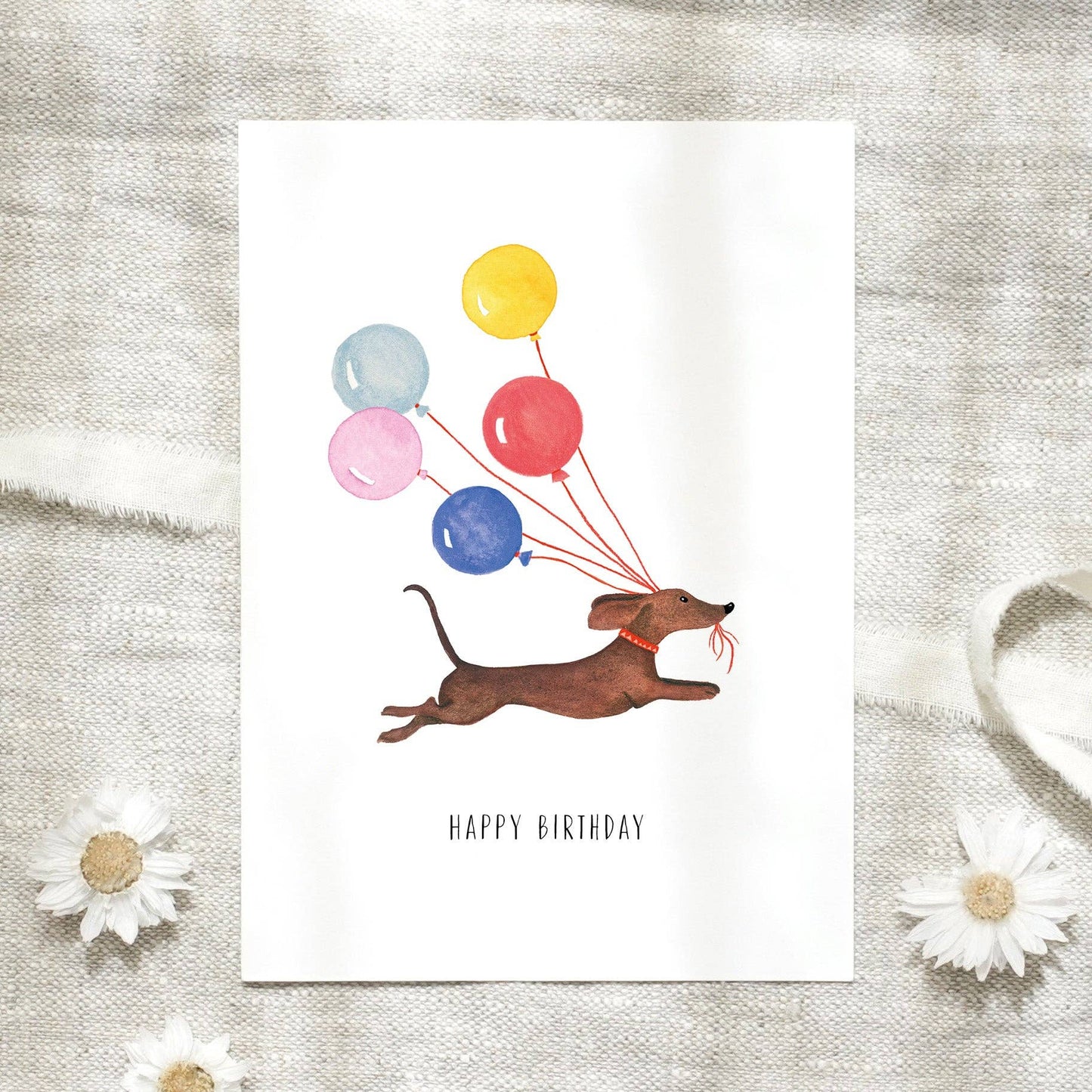 Leo La Douce- Postcard · Birthday Dachshund