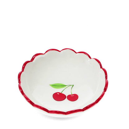Rex Europe - Scalloped ceramic trinket dish (9cm) - Cherry