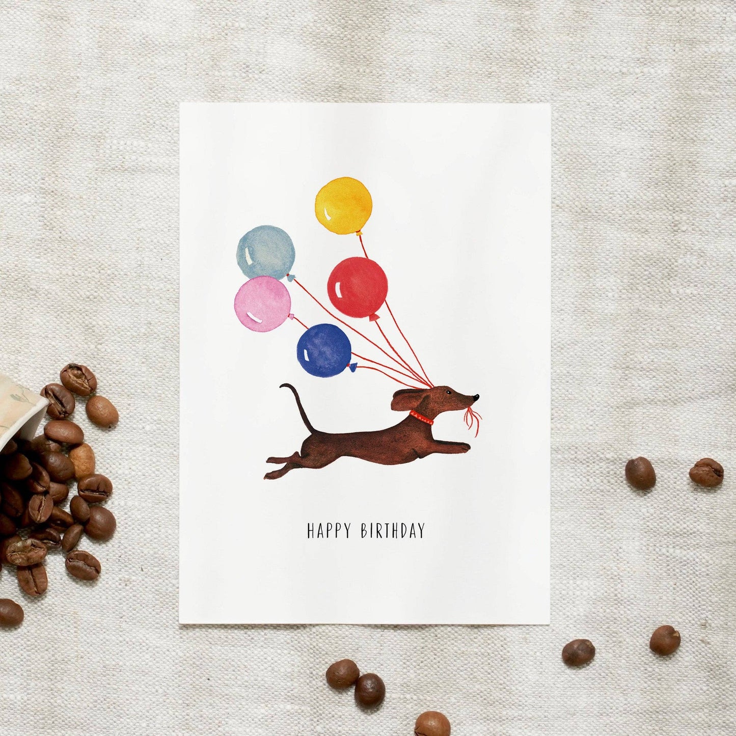 Leo La Douce- Postcard · Birthday Dachshund