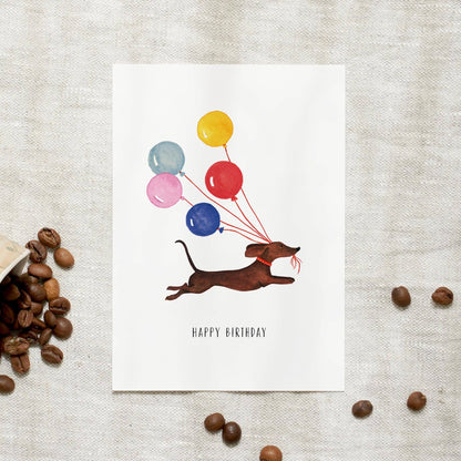 Leo La Douce- Postcard · Birthday Dachshund